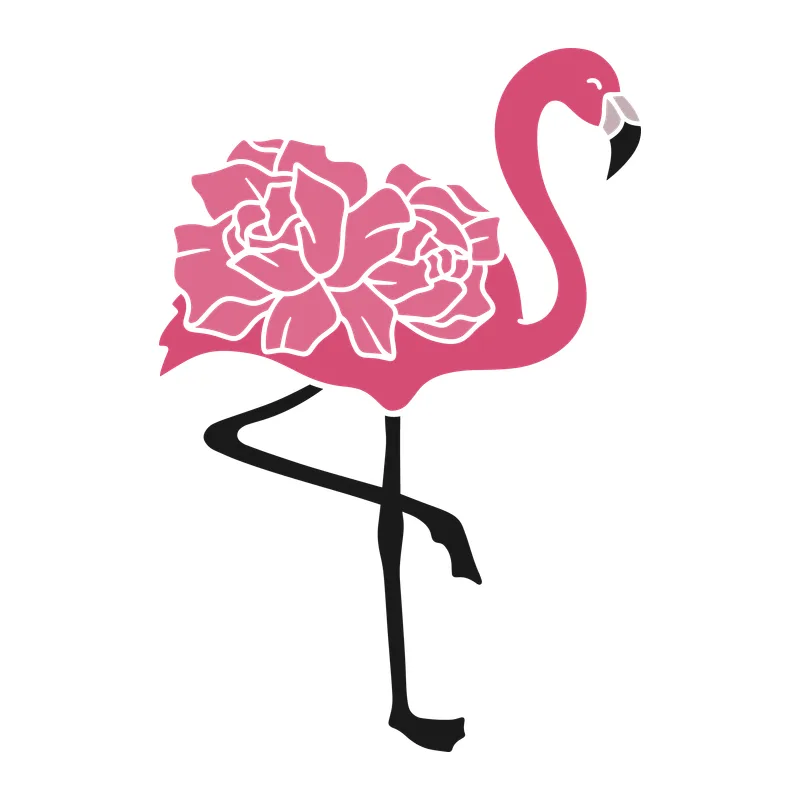 Floral Flamingo