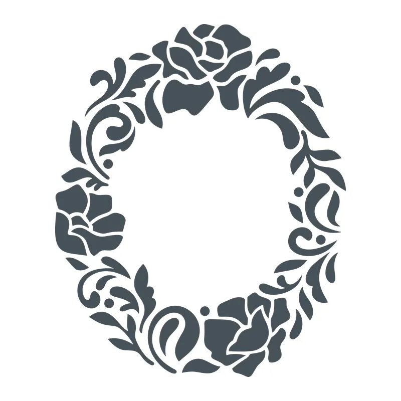 Oval Rose Frame