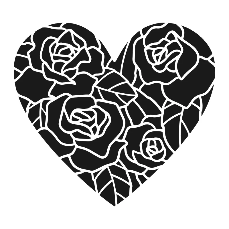 Rose Filled Heart