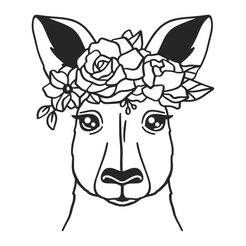 Floral Kangaroo