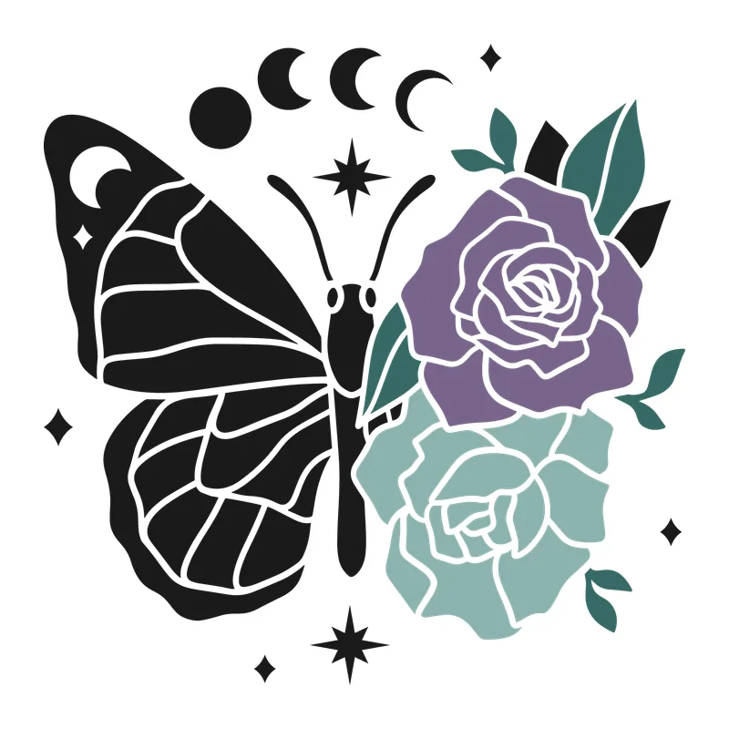 Floral Mystical Butterfly