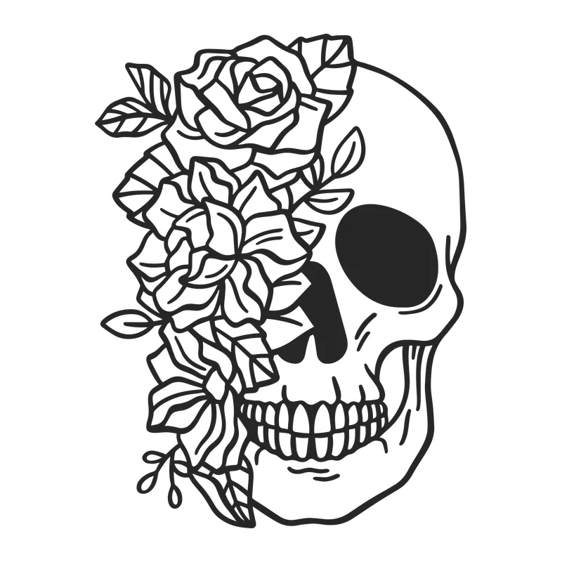 Floral Skull