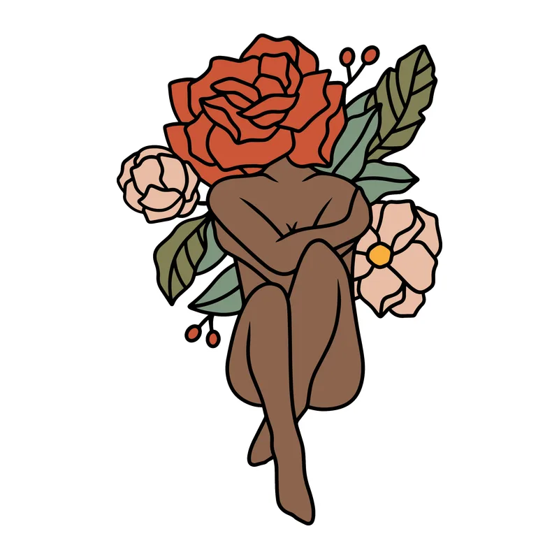 Rose Head Woman