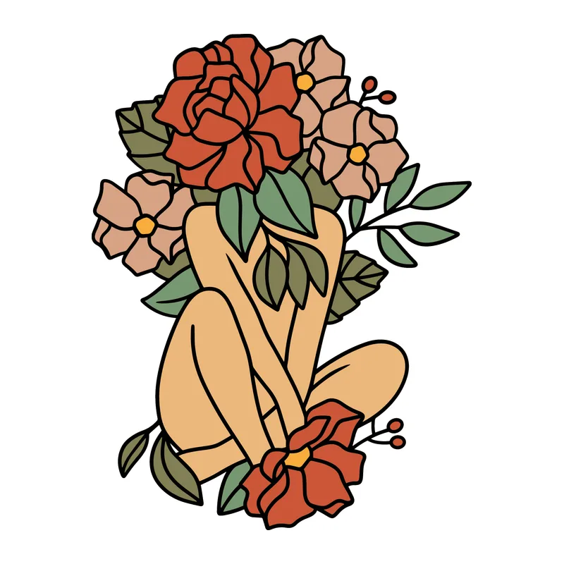 Floral Bouquet Woman