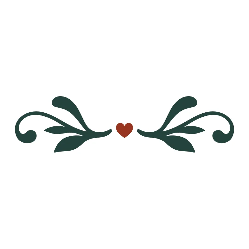 Heart Flourish Border