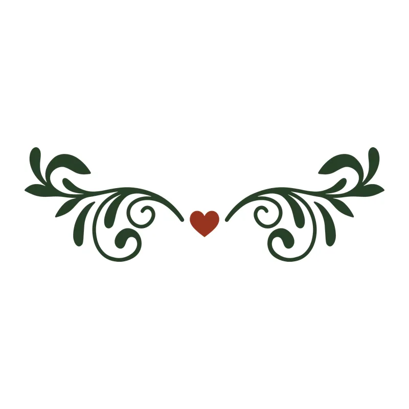 Heart Flourish Border