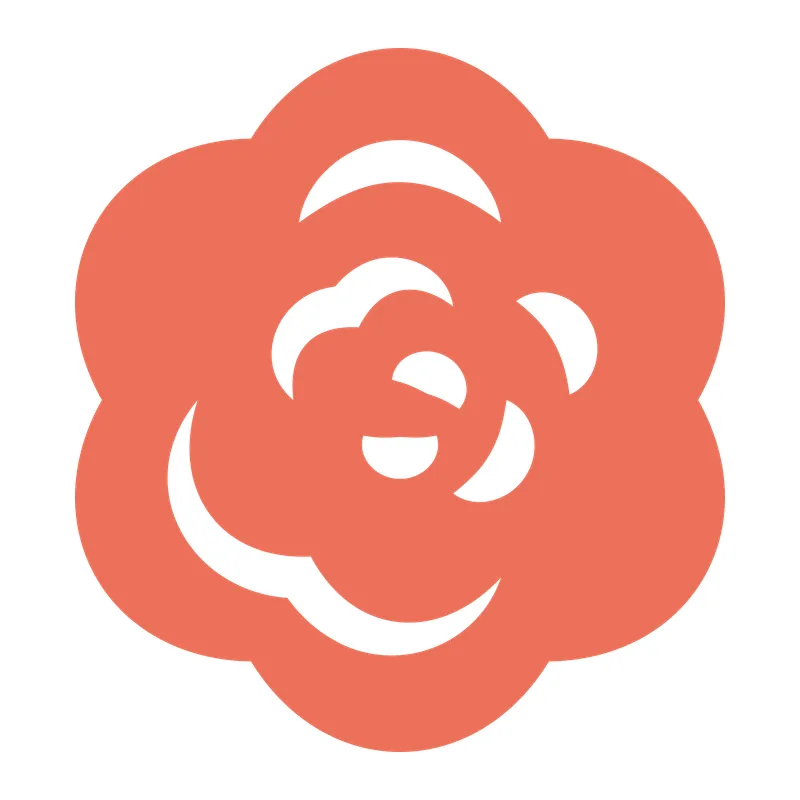 Minimalist Rose Bloom
