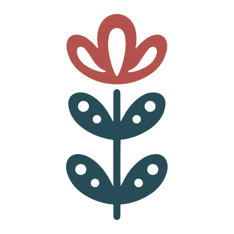 Folk Art Flower Stem