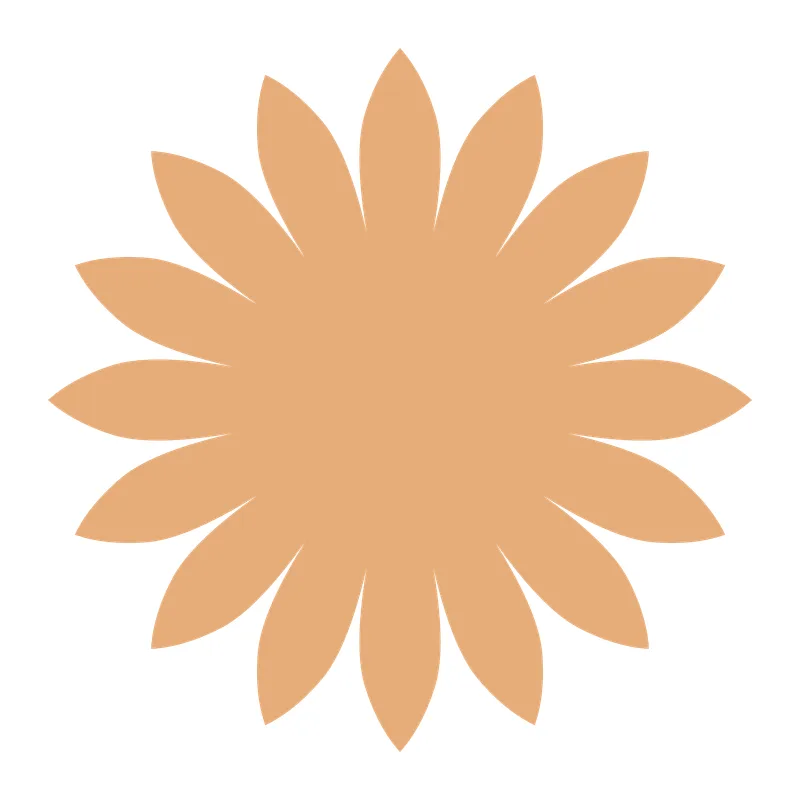 Simple Daisy Flower Silhouette