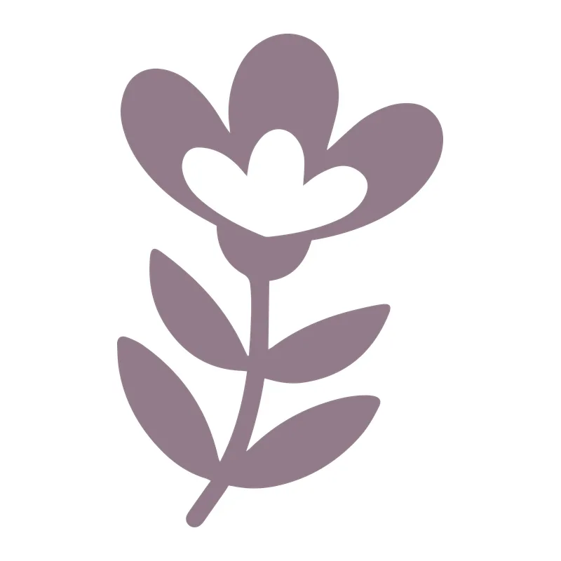 Simple Leafy Stem Flower