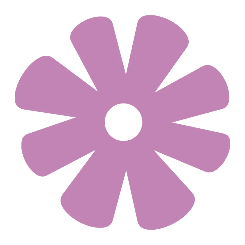 Simple Eight Petal Flower