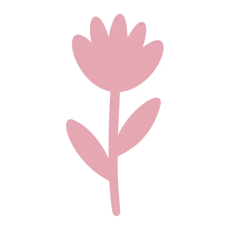 Simple Pink Tulip Flower