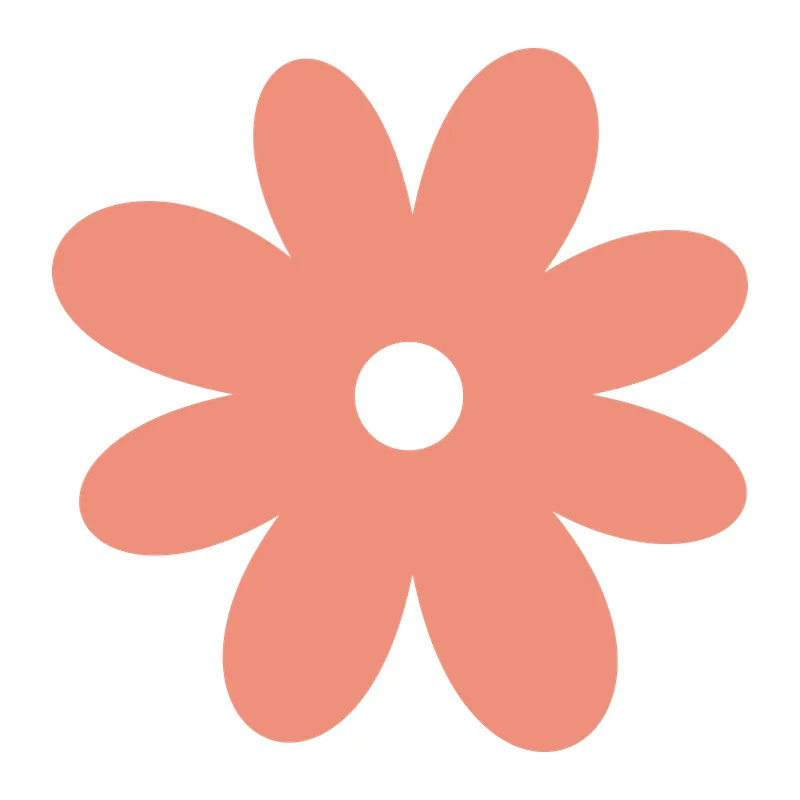 Simple Retro Daisy Flower