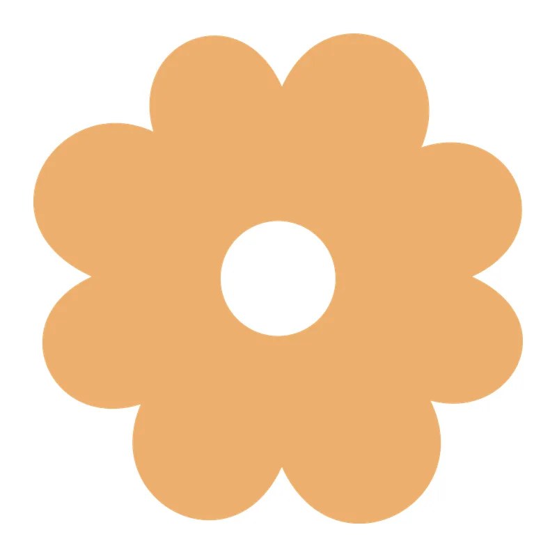 Rounded Petal Flower