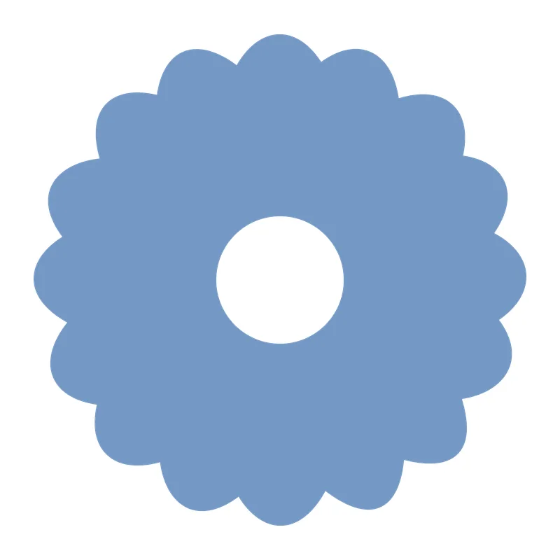 Simple Scalloped Flower