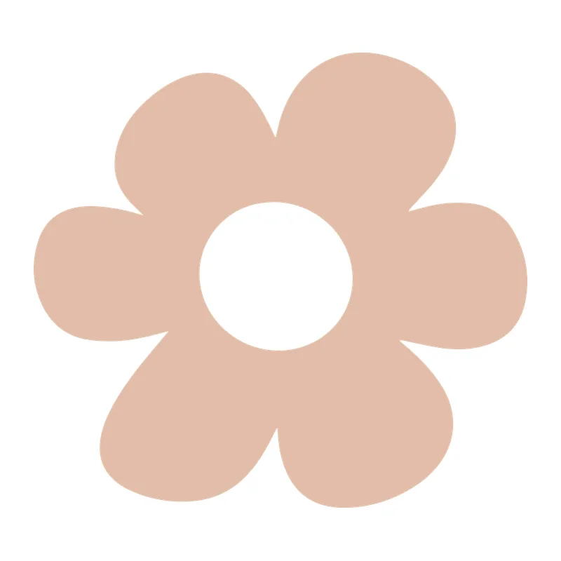 Retro Five Petal Flower
