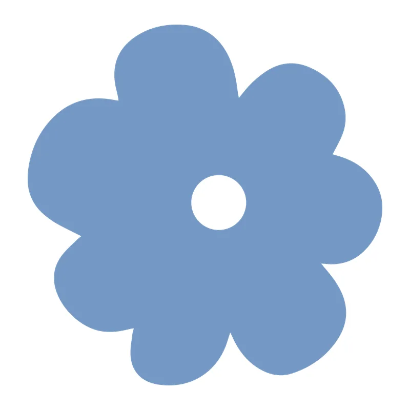 Groovy Six Petal Flower
