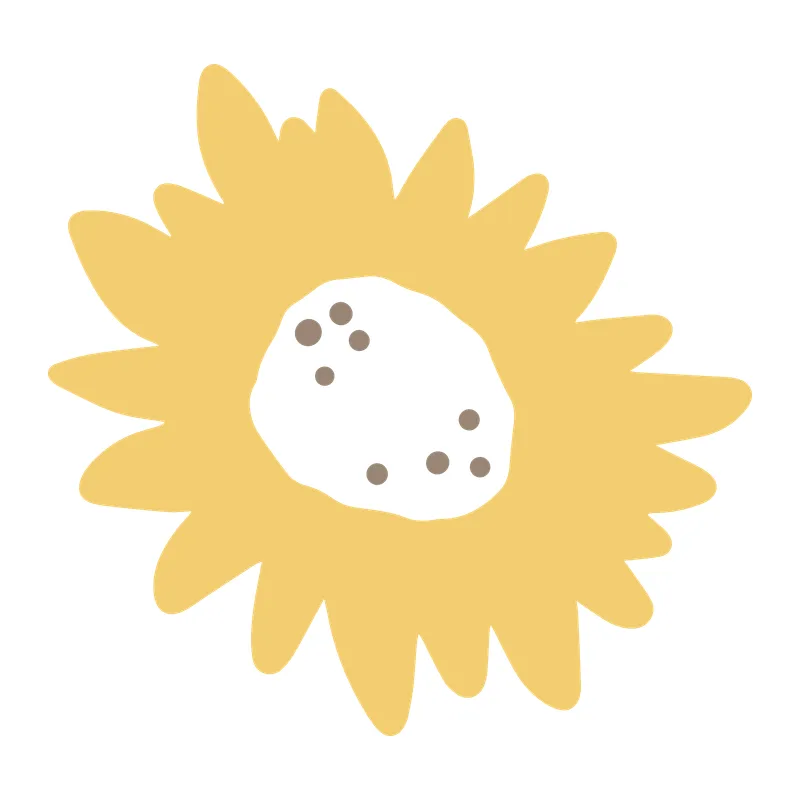 Hand-Drawn Yellow Flower