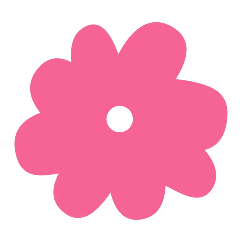 Pink Wavy Flower