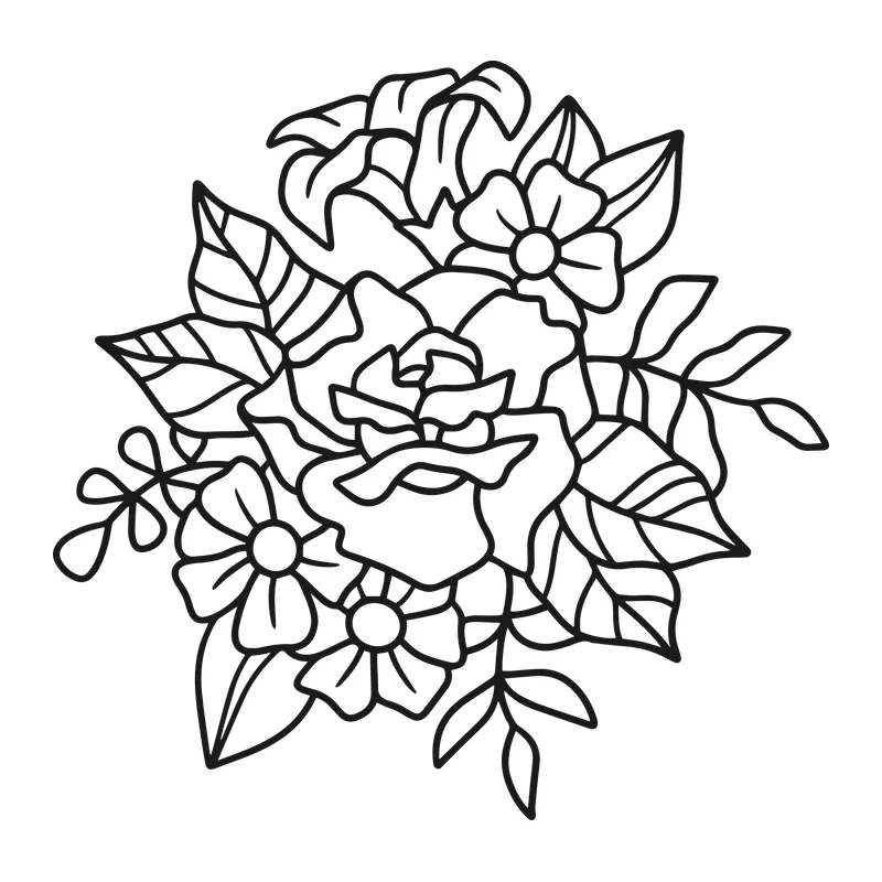 Rose Flower Bouquet