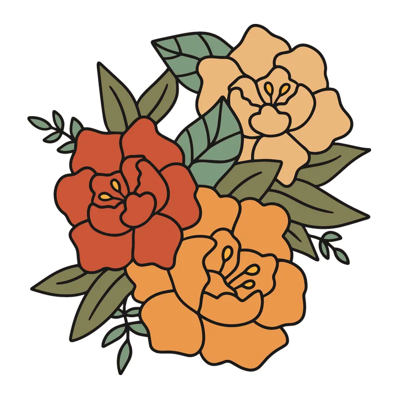 Retro Rose Bouquet