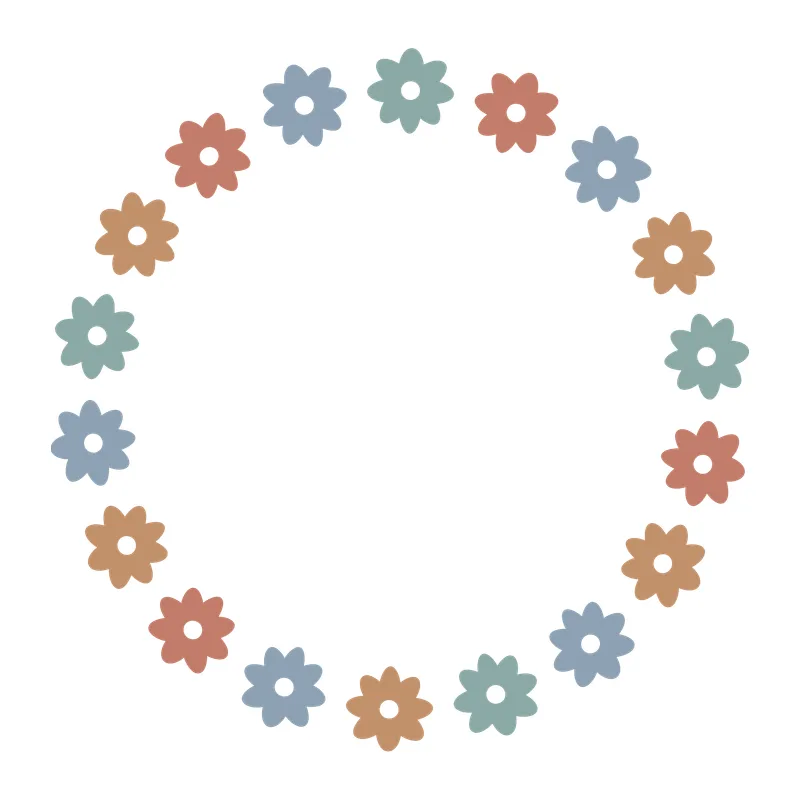 Flower Circle Frame