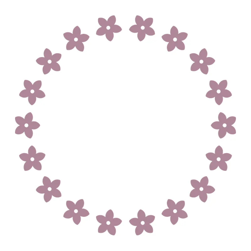 Flower Circle Frame