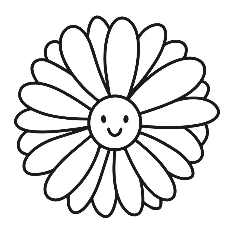 Smiling Daisy Flower