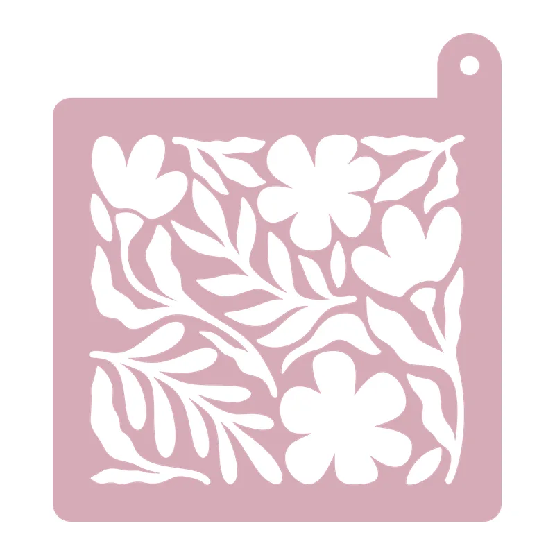 Botanical Flower Stencil