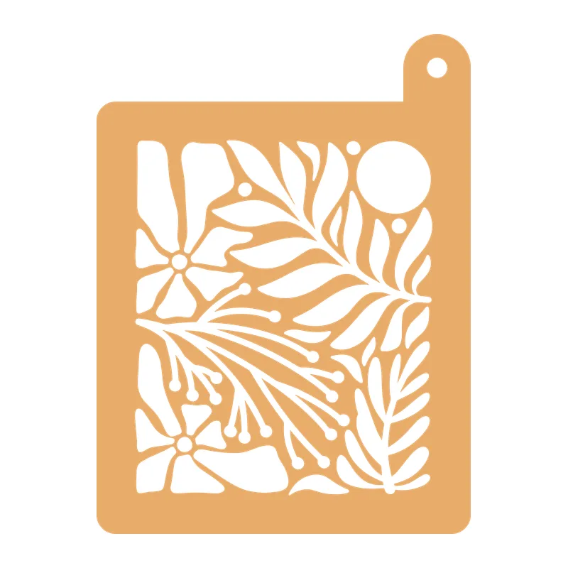 Botanical Flower Stencil