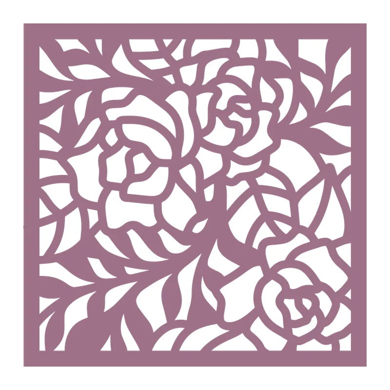 Papercut Rose Lattice Panel