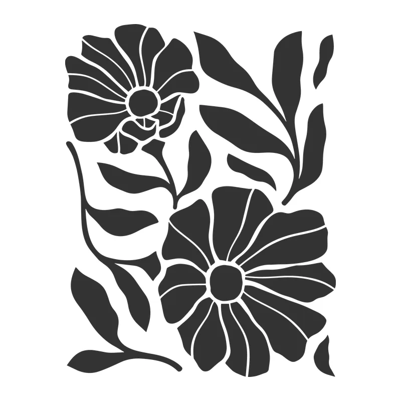 Bold Daisy Floral Block