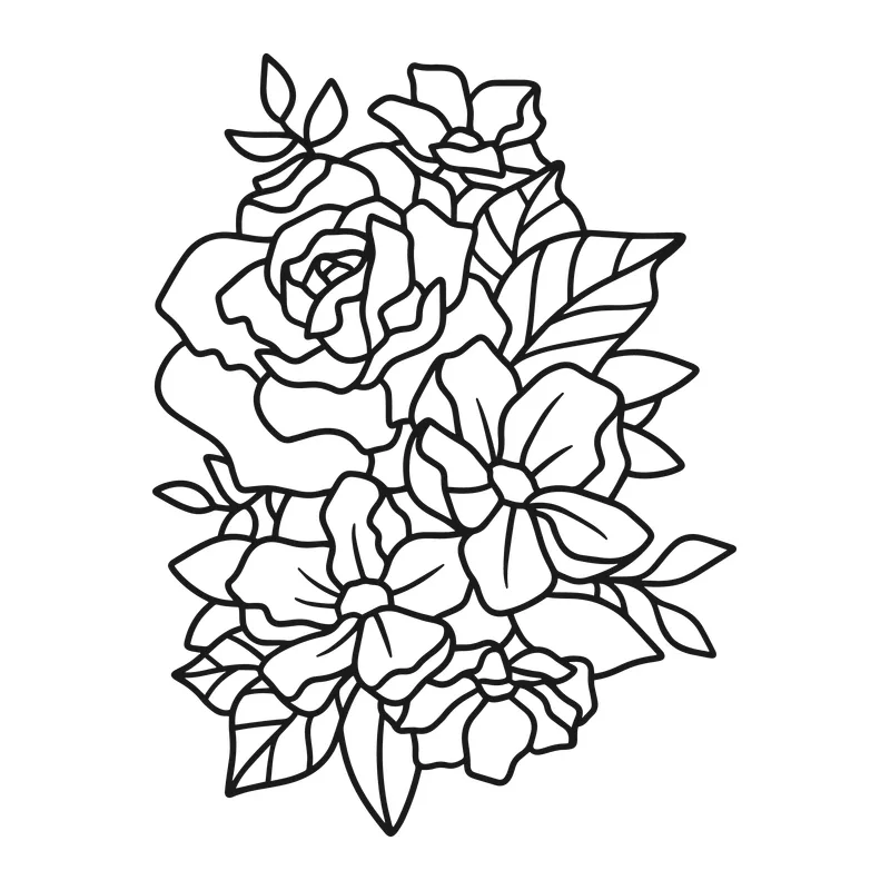 Rose and Blossom Floral Bouquet