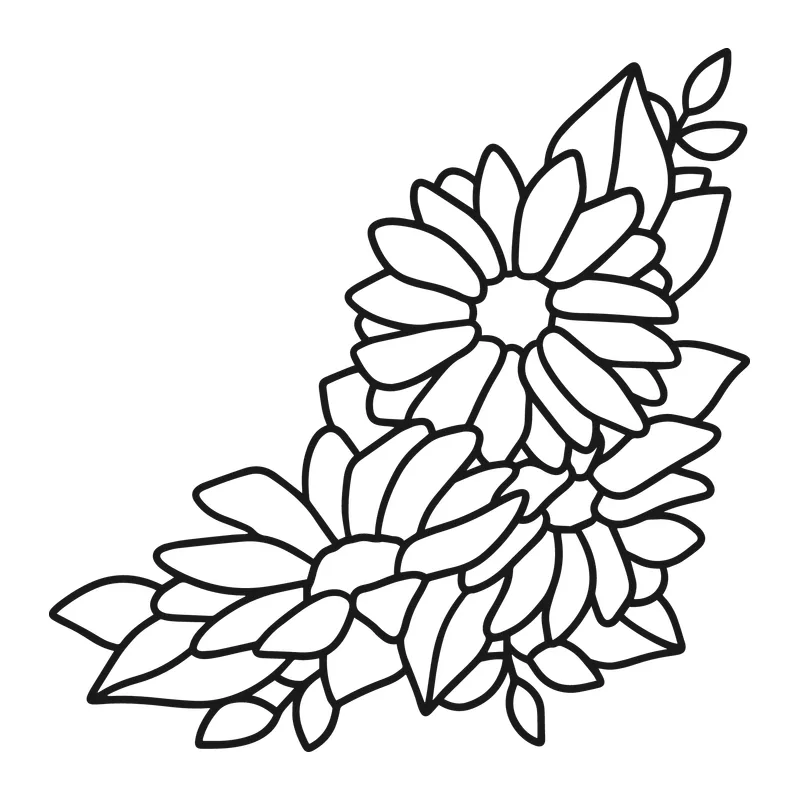 Daisy Corner Floral Spray