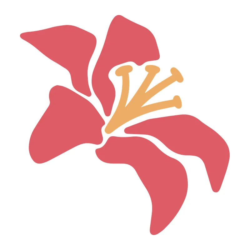 Coral Lily Flower