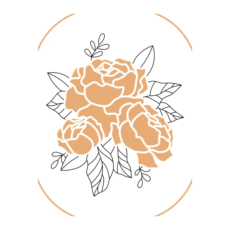 Peach Rose Bouquet