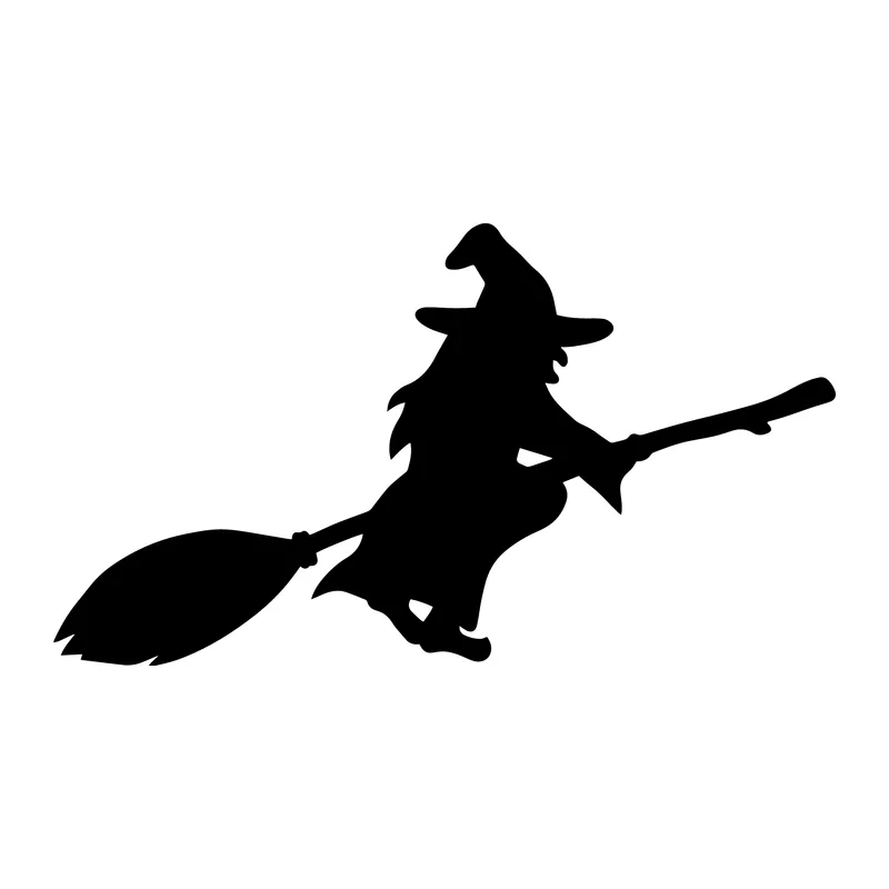 Flying Witch Silhouette