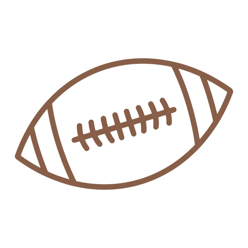 Simple Football Outline