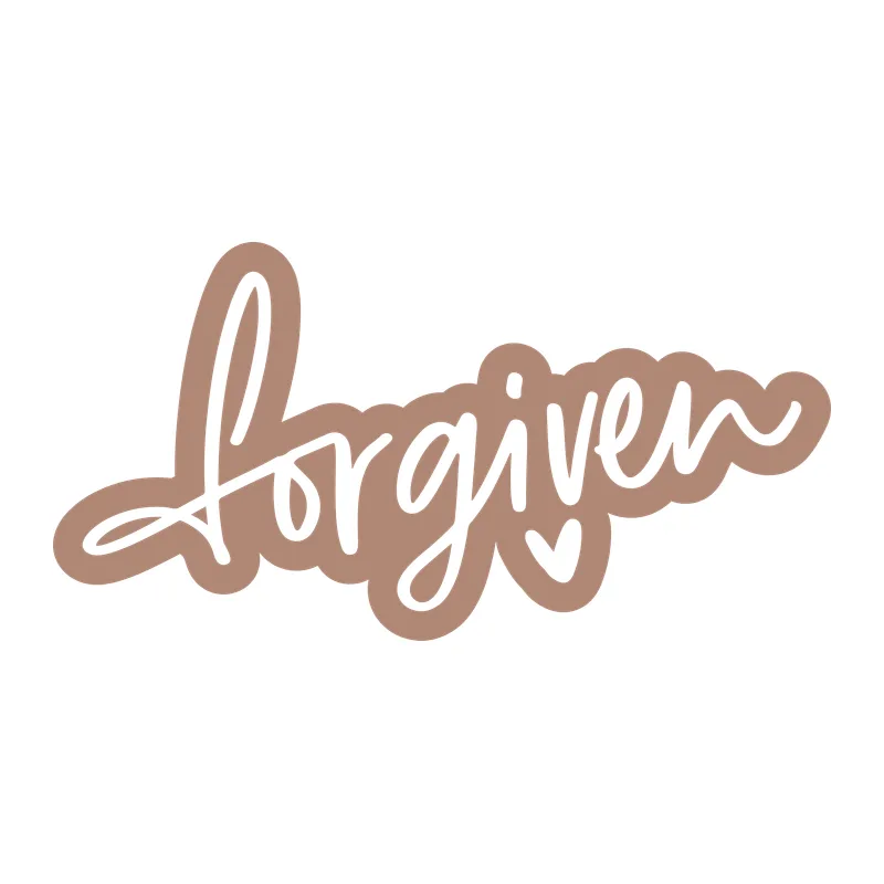 Forgiven Hand Lettered Script