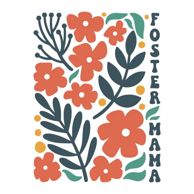Foster Mama Floral Panel