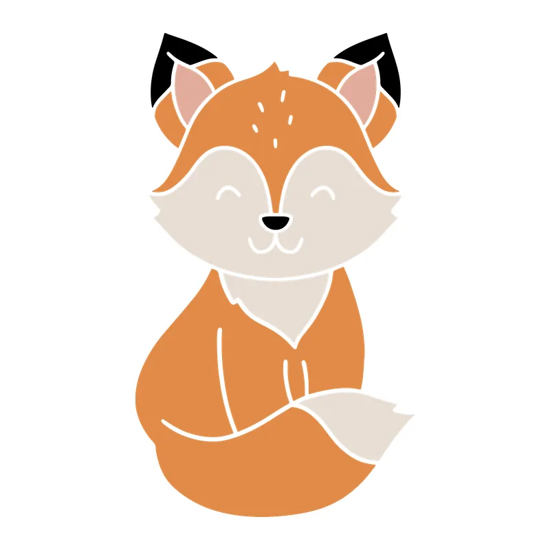 Cute Sitting Fox