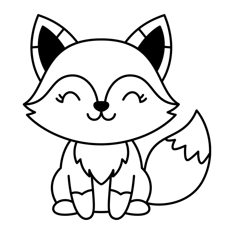 Cute Smiling Fox