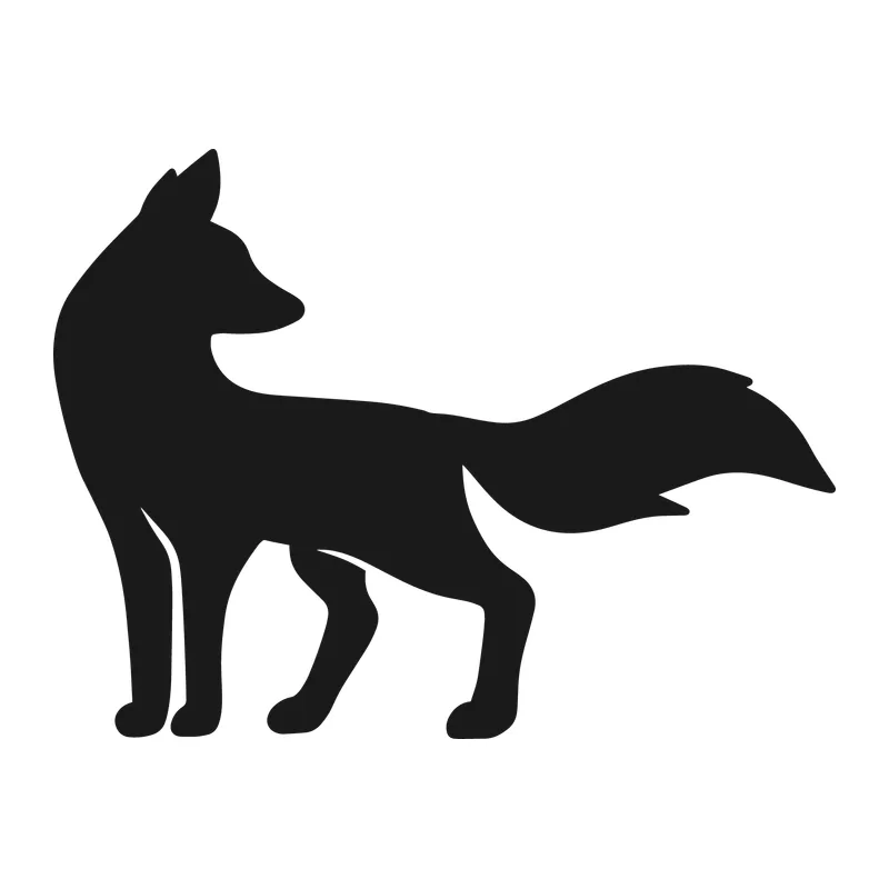 Standing Fox Silhouette