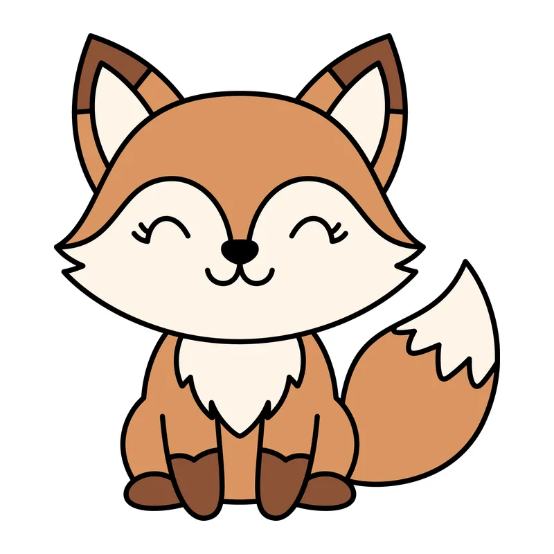 Cute Sitting Fox