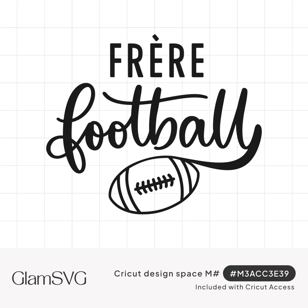 Bold FRÈRE lettering above script football with a swash, and a hand-drawn football with laces below