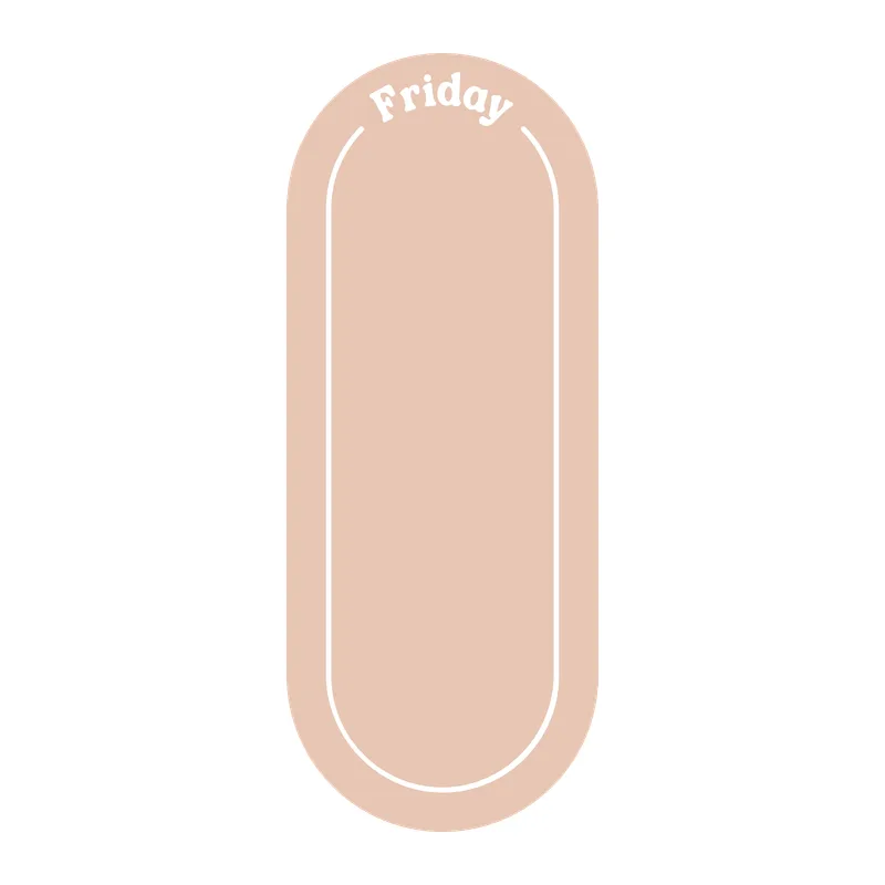 Friday Planner Label