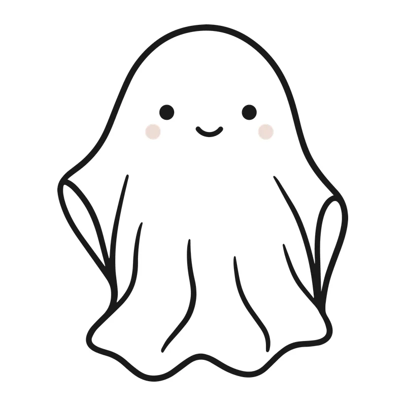 Cute Smiling Ghost
