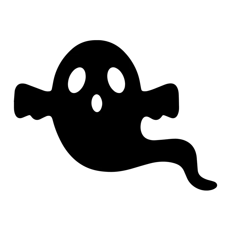 Floating Ghost Silhouette