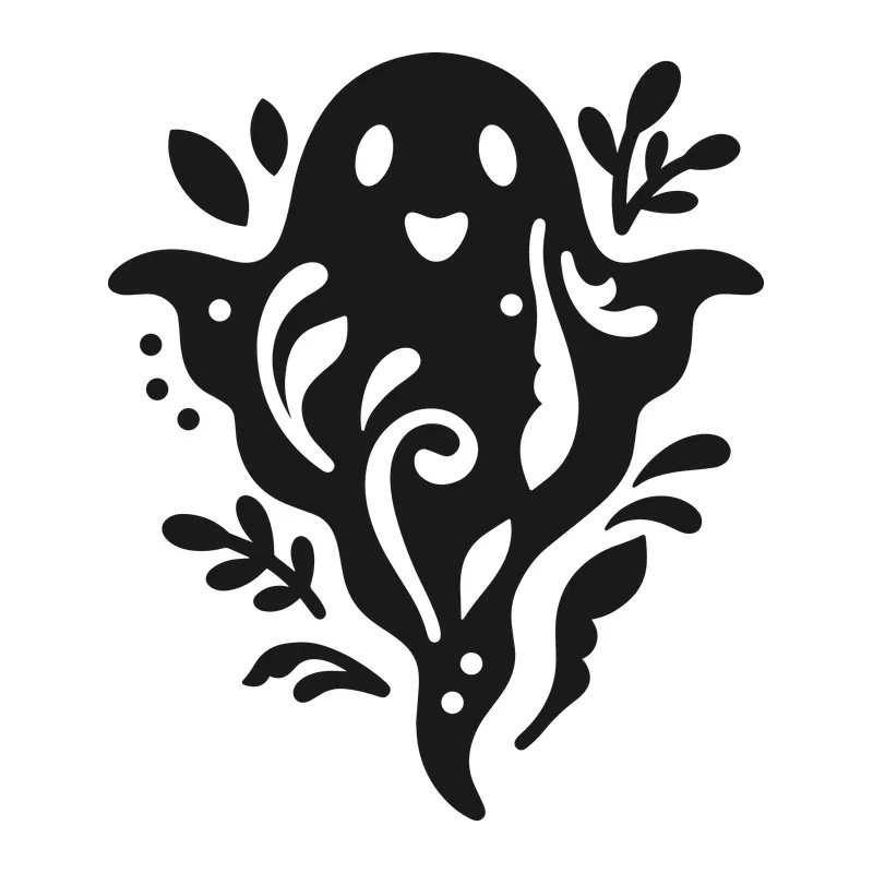 Smiling Floral Ghost