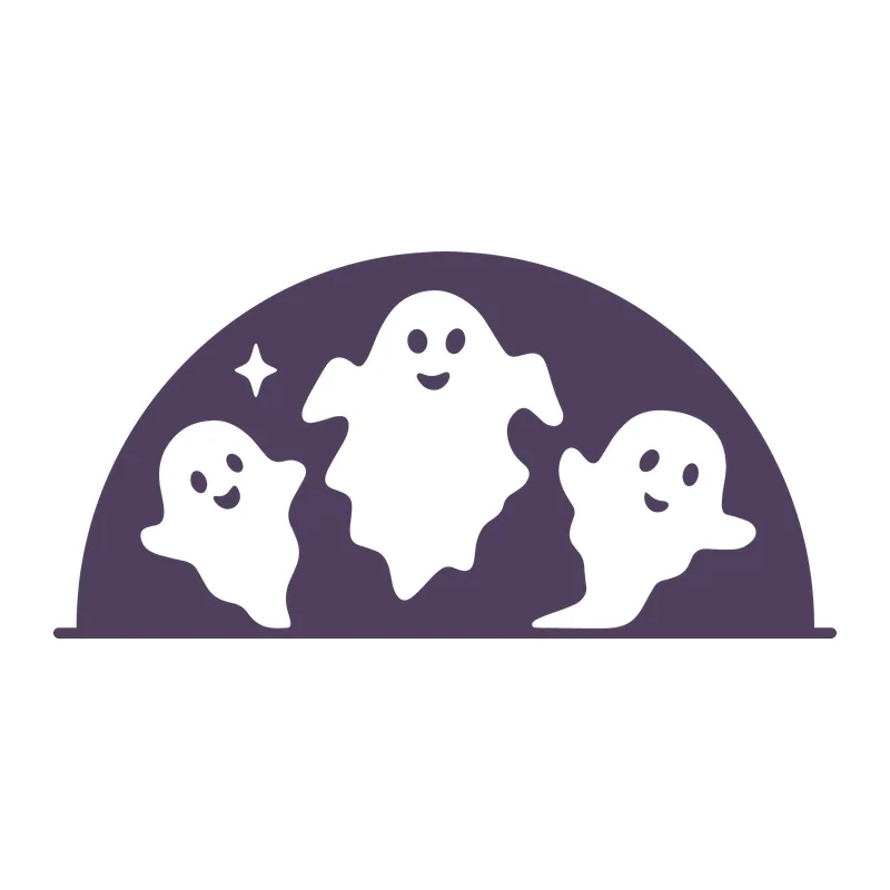 Three Friendly Ghosts
